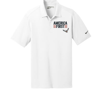 America First Nike Golf Polo - Premium Dri - FIT Performance Shirt | Moisture - Wicking - PoloAmerica First