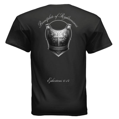 Breastplate of Righteousness Men's T-Shirt - Armor of God Christian Apparel | Ephesians 6:14 - T-ShirtAmerica First