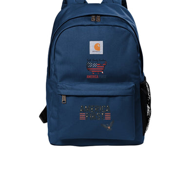 Carhartt America First Backpack - Premium Patriotic Work Backpack - Back PackAmerica First
