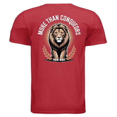 More than Conquerors T-Shirt - Romans 8:37 Christian Faith Apparel | Soft Cotton Tee - T-ShirtAmerica First
