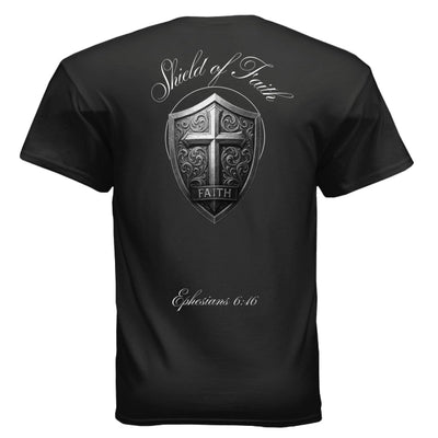 Shield of Faith Men's T-Shirt - Armor of God Christian Apparel | Ephesians 6:16 - T-ShirtAmerica First