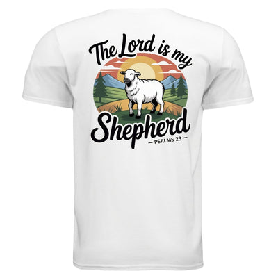 The Lord is My Shepherd T-Shirt - Psalm 23 Christian Faith Apparel | Soft Cotton Tee - T-ShirtAmerica First