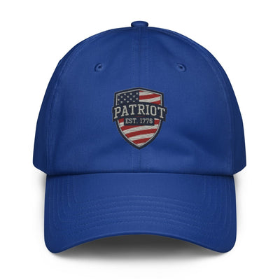 Under Armour® Patriot Shield Dad Hat - Navy Blue | Performance Moisture - Wicking | Embroidered Americana - EMBROIDERYAmerica First