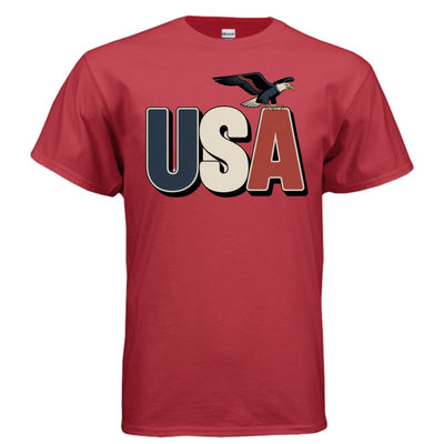 USA T-Shirt - Classic American Pride Patriotic Tee - T-ShirtAmerica First