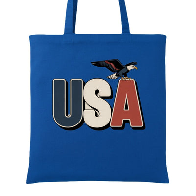 USA Tote Bag - Patriotic Canvas Tote for Everyday Use - America First